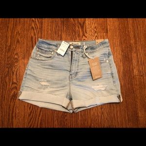MADEWELL high-rise denim shorts
